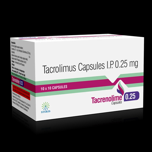 0.25Mg Tacrolomus Capsules Ip - Drug Type: General Medicines