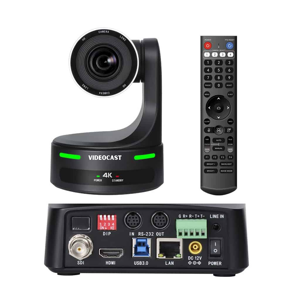 Videocast 4k Uhd Ndi Vc201 Ptz Video Camera - Color: Black
