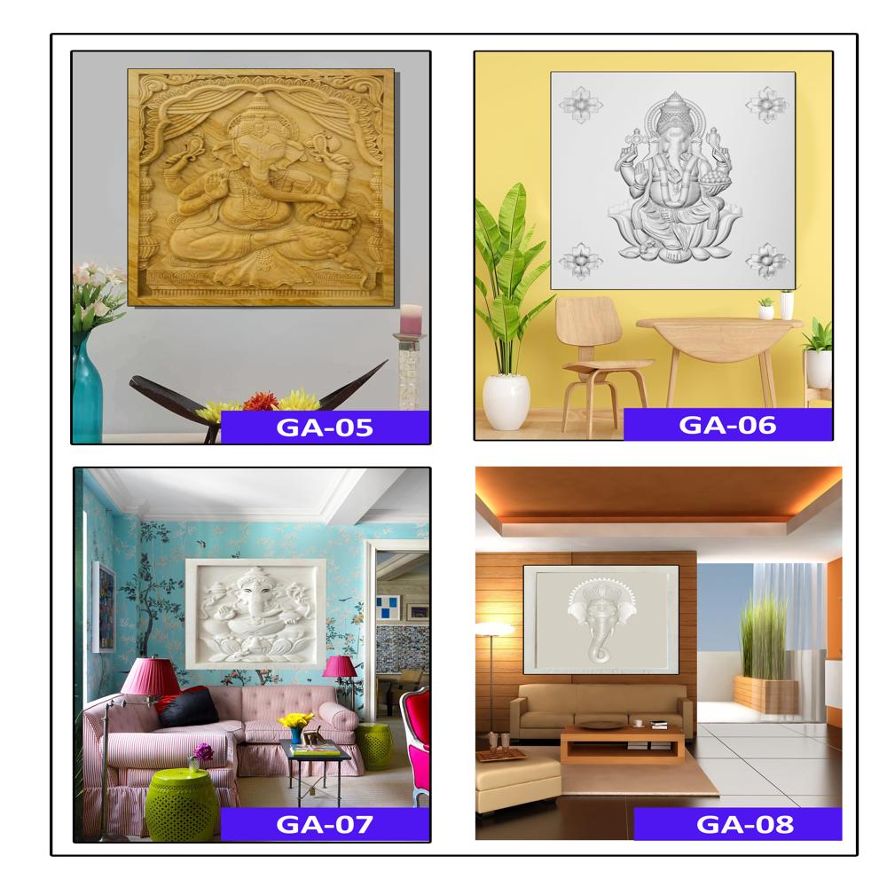 Natural Stone Ganesha Mural