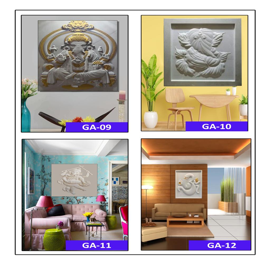 Natural Stone Ganesha Mural