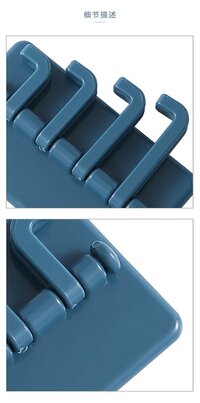 Plastic Adhesive Wall Hook Rotating Hanger Hook
