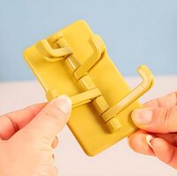 Plastic Adhesive Wall Hook Rotating Hanger Hook