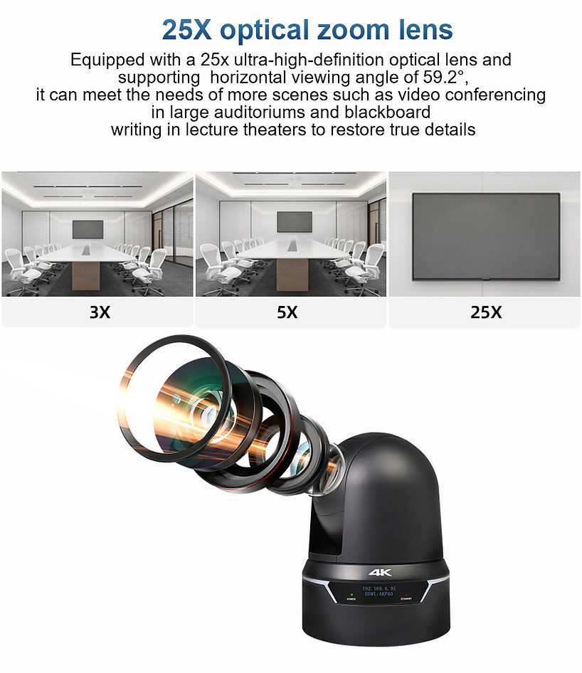Videocast VC1100 4K 25X NDI PTZ Camera
