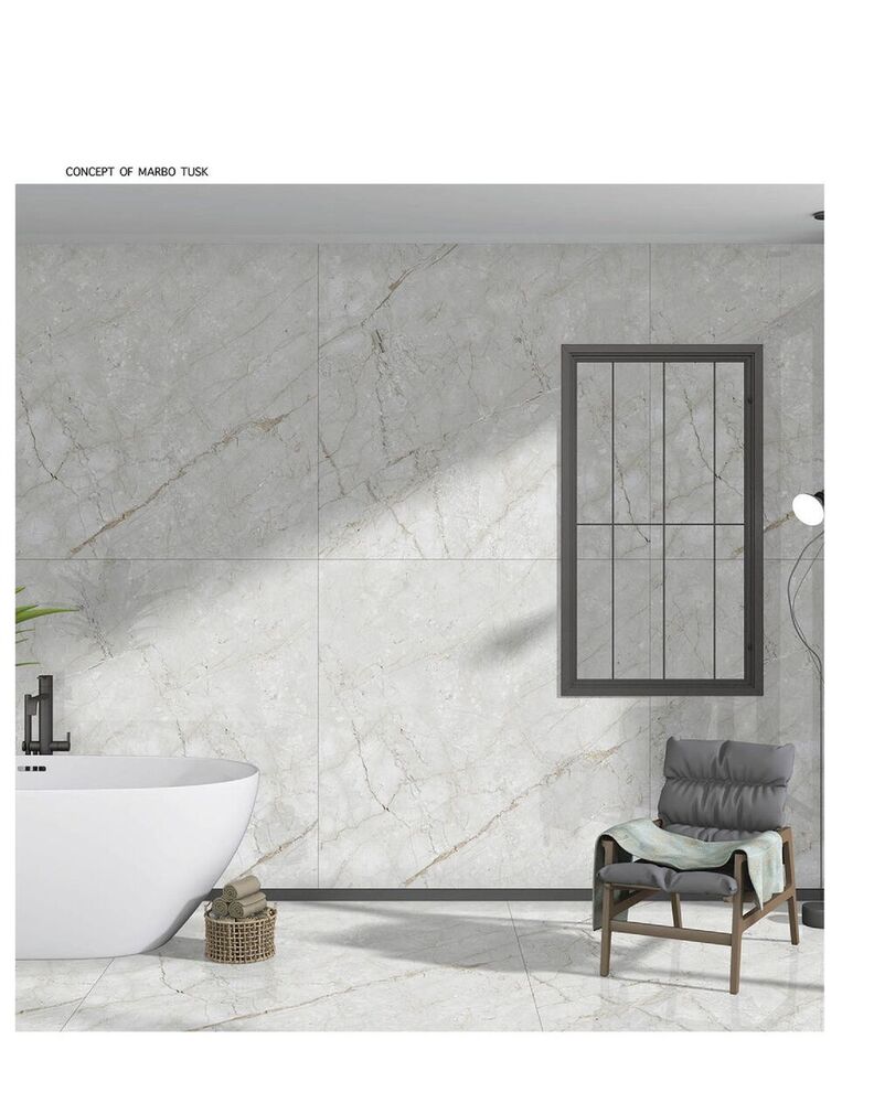 Glossy porcelain tiles