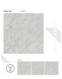 Glossy porcelain tiles