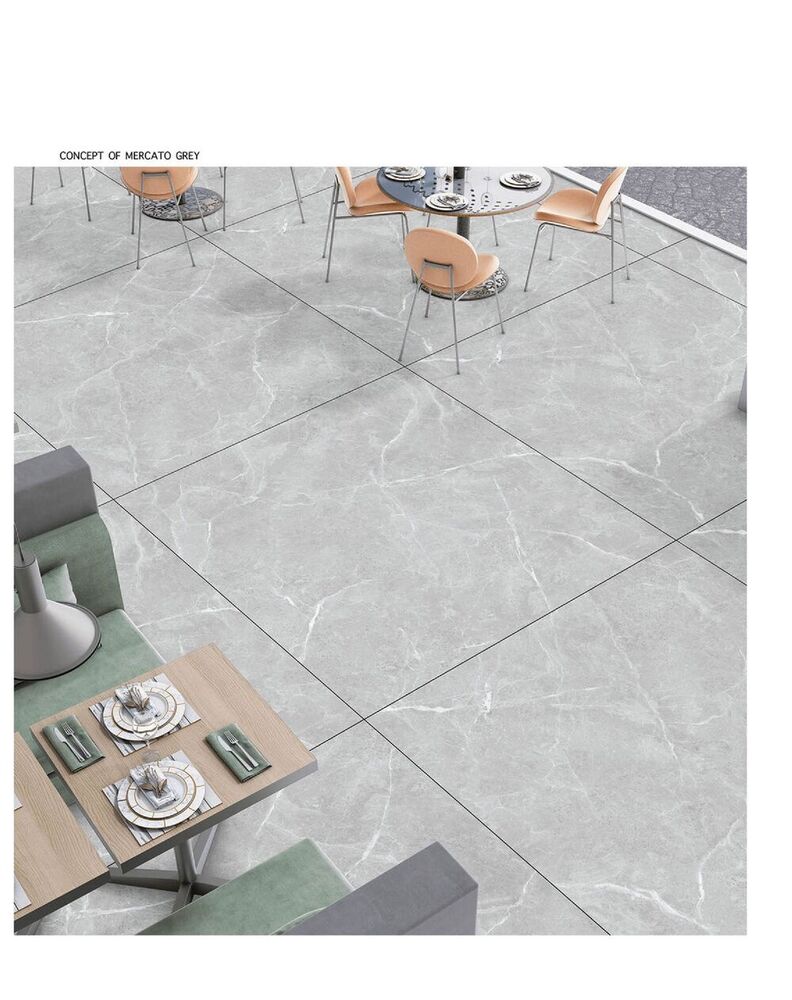 Marble look porcelain tiles