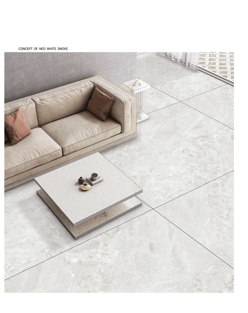 Marble look porcelain tiles