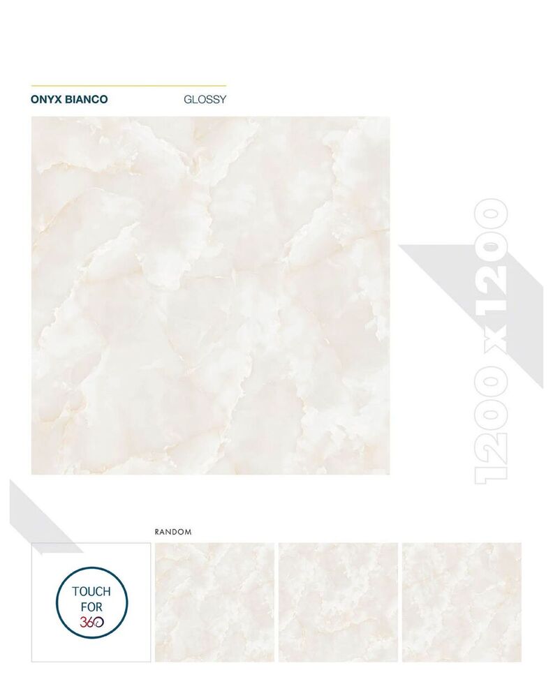 Marble look porcelain tiles
