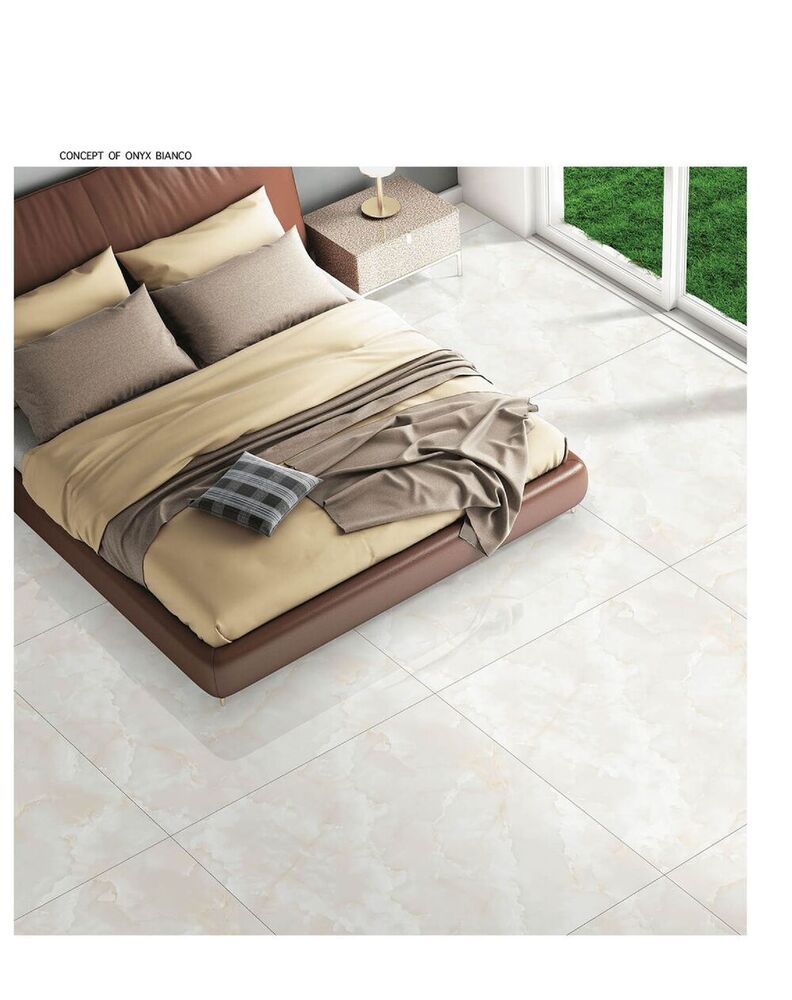 Marble look porcelain tiles