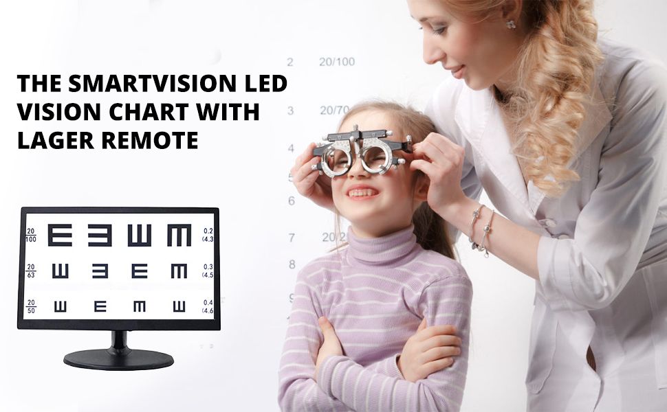 19 Inch Lg Screen Acuity Vision Chart - Accuracy: 100  %