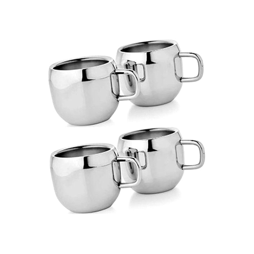 Stainless Steel Double Wall Tea Cup - Coating Type: Teflon