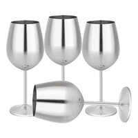 Bar Glass - Stainless Steel, Medium Size, Various Colors | Coated Finish, Modern Style