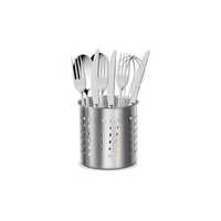 Kitchen Tool Holder - Stainless Steel, Various Sizes Available, Polished Surface Finish, Attractive Design, Heat Resistant Feature