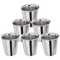 Stainless Steel Tumbler Glass - Color: Silver