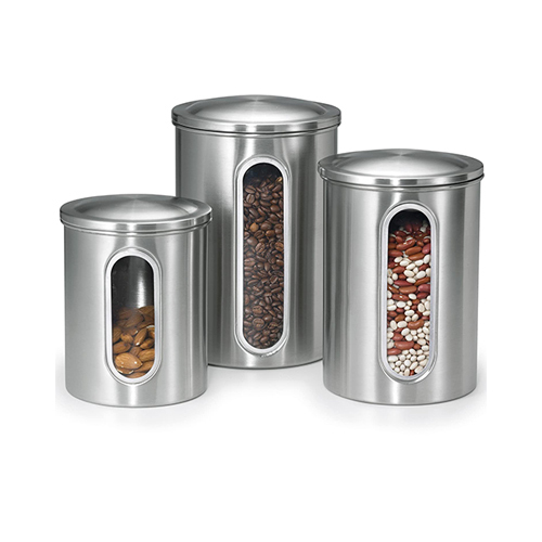 Steel Glass Jar - Color: Various Color Available