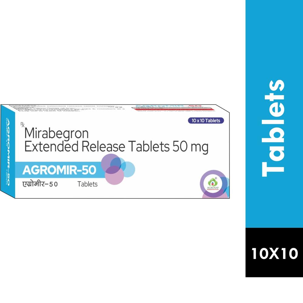 AGROMIR 50 TABLET - MIRABEGRON 50MG TABLET