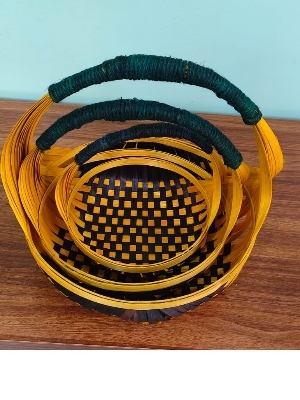 Handle Basket - Color: Multicolor
