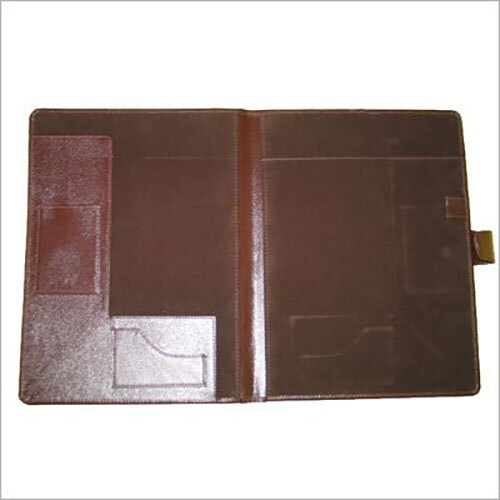 Leather Folder - Color: Brown