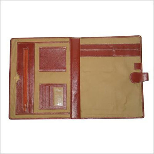 Indian Leather Folder - Color: Brown
