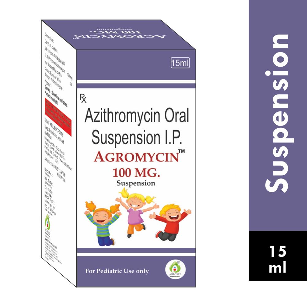 AGROMYCIN 100MG SYRUP - AZITHROMYCIN (100MG/5ML)