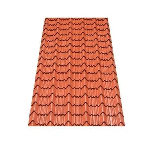 Tile Roofing Sheet - Color: Orange