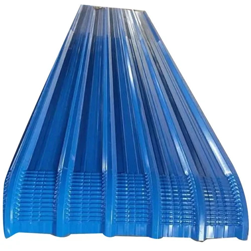 Curved Roofing Sheet - Color: Blue
