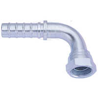 Bsp R-2 Nut Crimp 45-90 Degree - Color: Silver