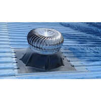 Roof Air Ventilator - Aluminum, Round Shape, Silver Color | Automatic Operation, Rust Proof, 50 Hertz Frequency, Rooftop Installation