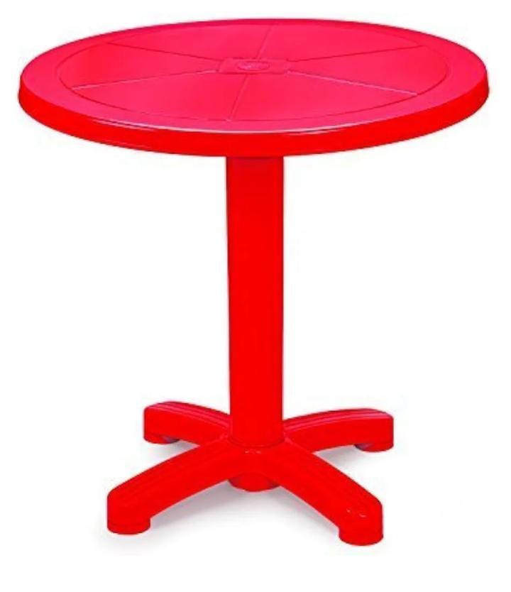 Cello Prompt Dining Table - Color: Red