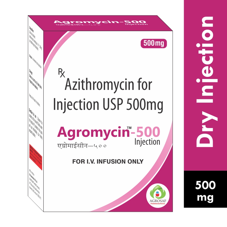 AGROMYCIN 500 INJECTION - AZITHROMYCIN 500MG INJECTION