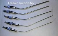 Frazier Suction Tube - Steel, 8x3x6 Inch Dimensions | Manual Operation, Waterproof, Precise Suction For Surgical Instruments
