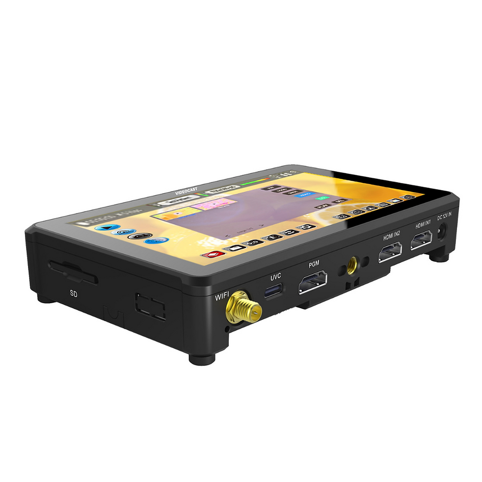 Videocast V5 Video Switcher Mixer For Live Streaming - Color: Black