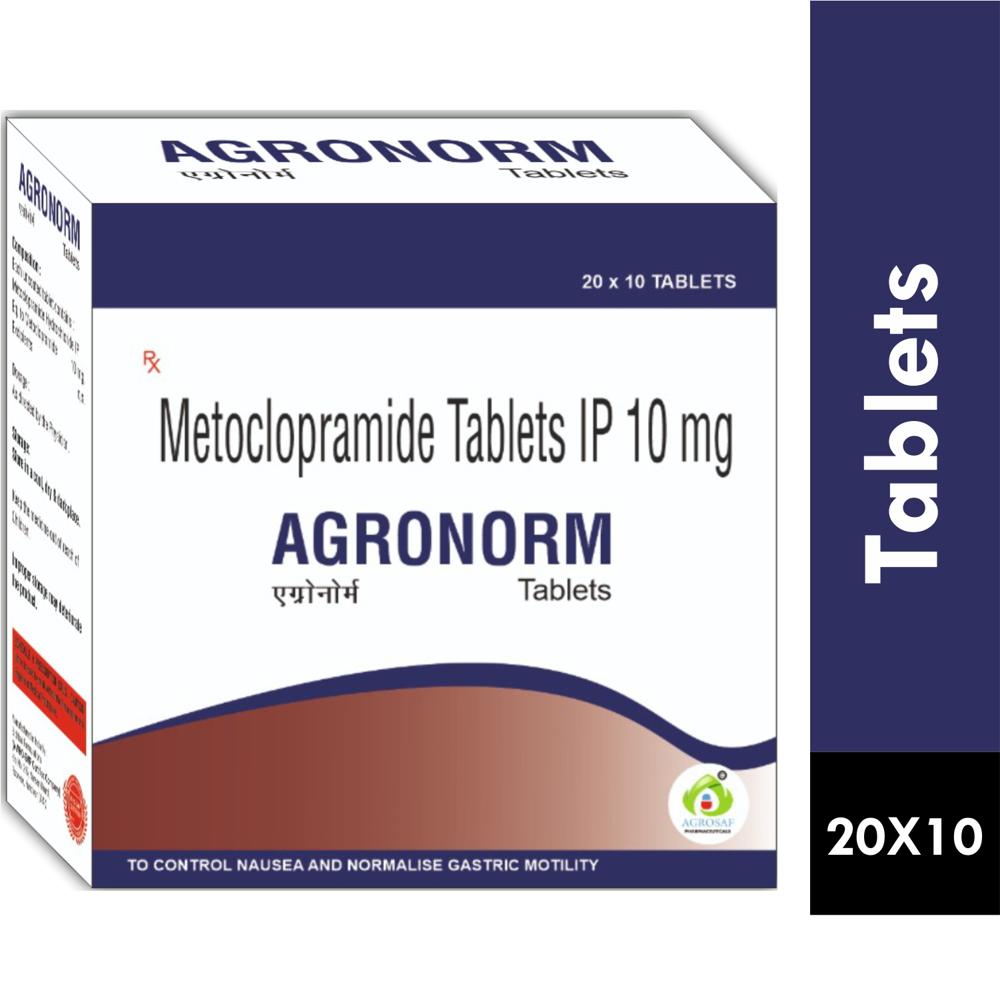 AGRONORM TABLET -METOCLOPRAMIDE 10MG TABLET