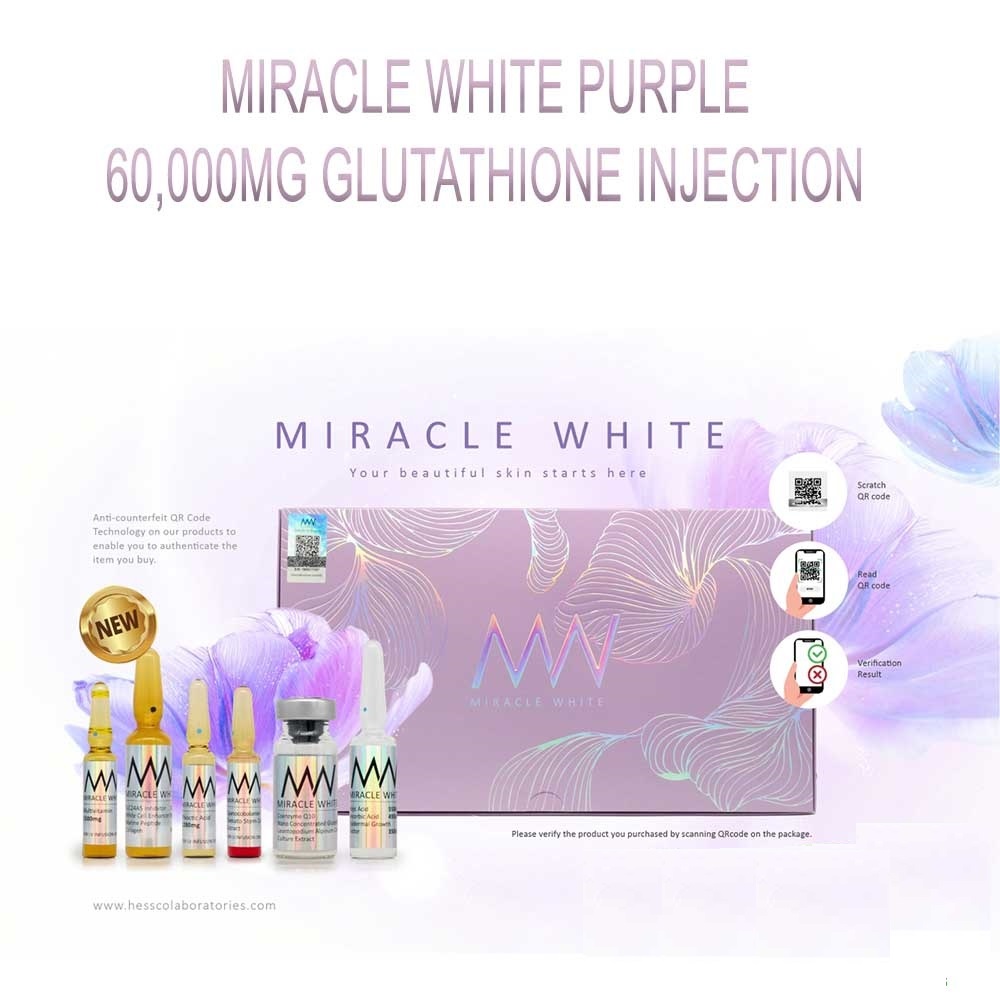 Miracle White Purple 60000mg Glutathione Injection