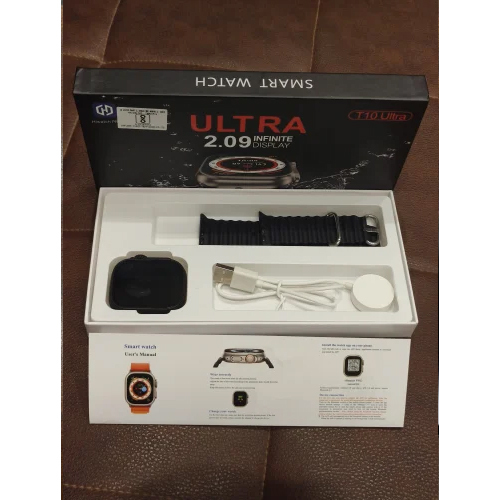 T10 Ultra Smart Watch - Color: Black
