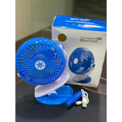 Rechargeable Clip Mini Fan - Color: Different Available