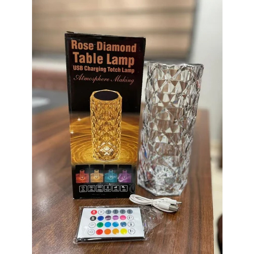 Rose Diamond Table Lamp - Color: Multicolor