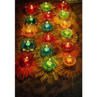 3d Reflection Sensor Diya - Color: Multicolour