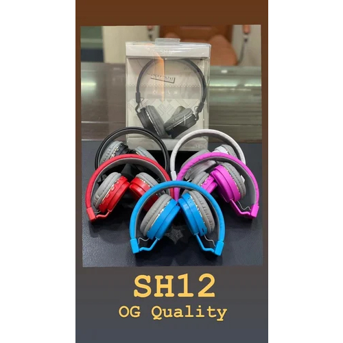 Sh 12 Wireless Headphone - Body Material: Plastic