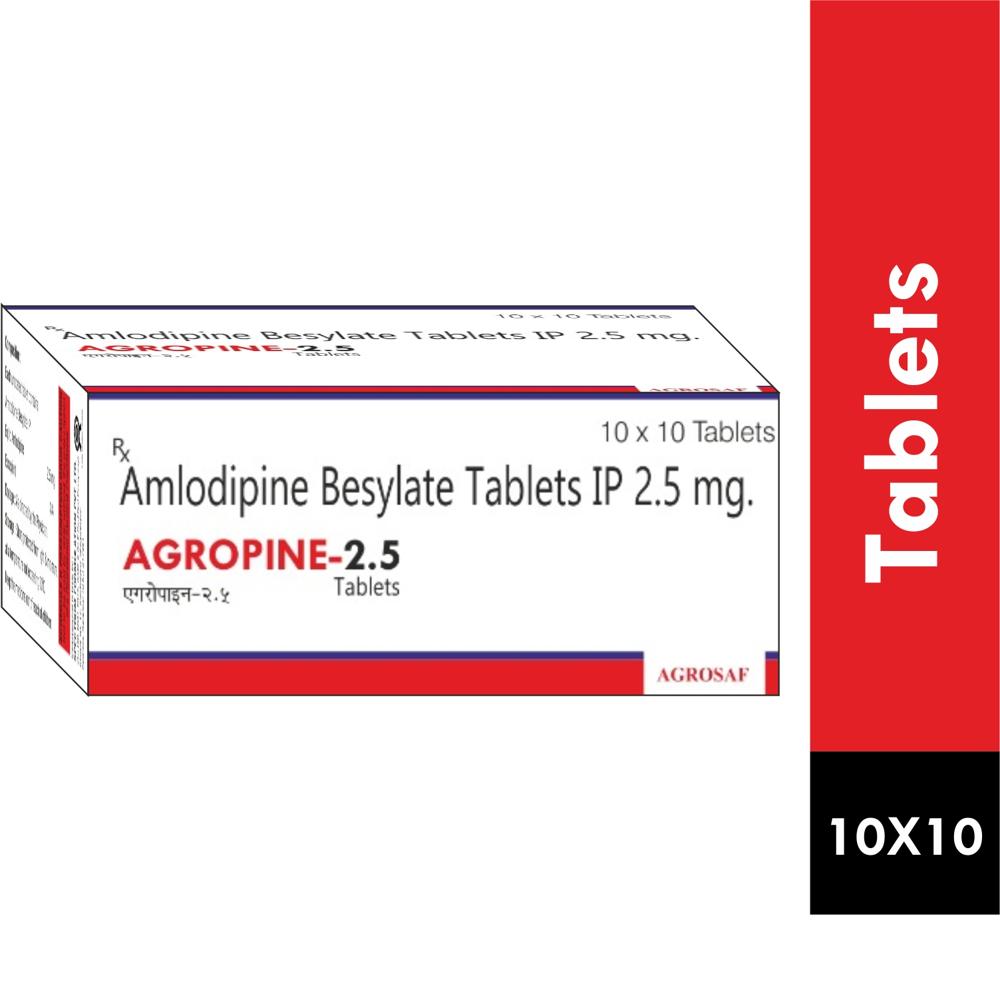 AGROPINE 2.5MG TABLET - AMLODIPINE BESYLATE 2.5MG