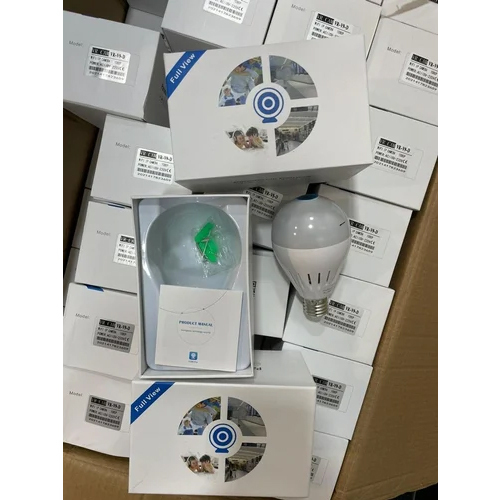 Wifi Bulb Camera - Color: White