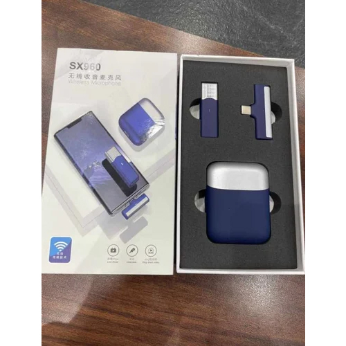 Sx960 Wireless Microphone - Color: Blue With Silver