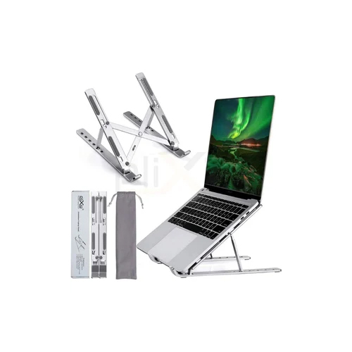 Metal Laptop Stand - Color: Silver