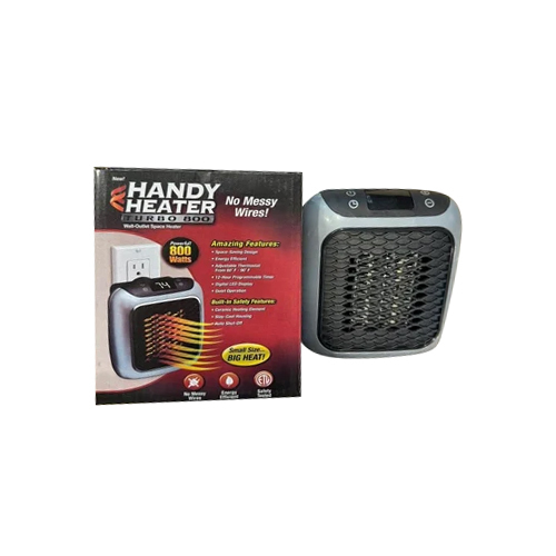 800 W Handy Heater - Color: Black
