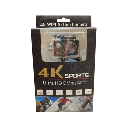 4K Wifi Action Camera - Color: Black