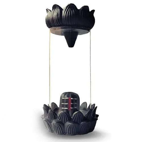 Shivling Smoke Fountain - Color: Black
