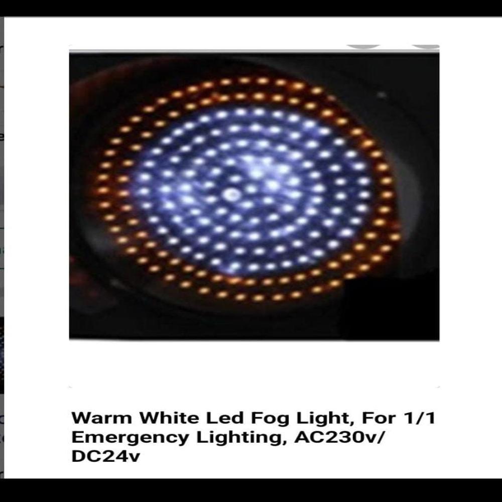 Fog Light - Polycarbonate Plastic, 12v/24v, Yellow Color, 230v Ac/24v Dc Power Supply | Led Technology, 30,000-50,000 Hour Lifespan, Ip67 Waterproof Rating, Night Dimming Facility