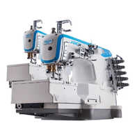 Jack W4 Flatbed Interlock Sewing Machine - Color: White