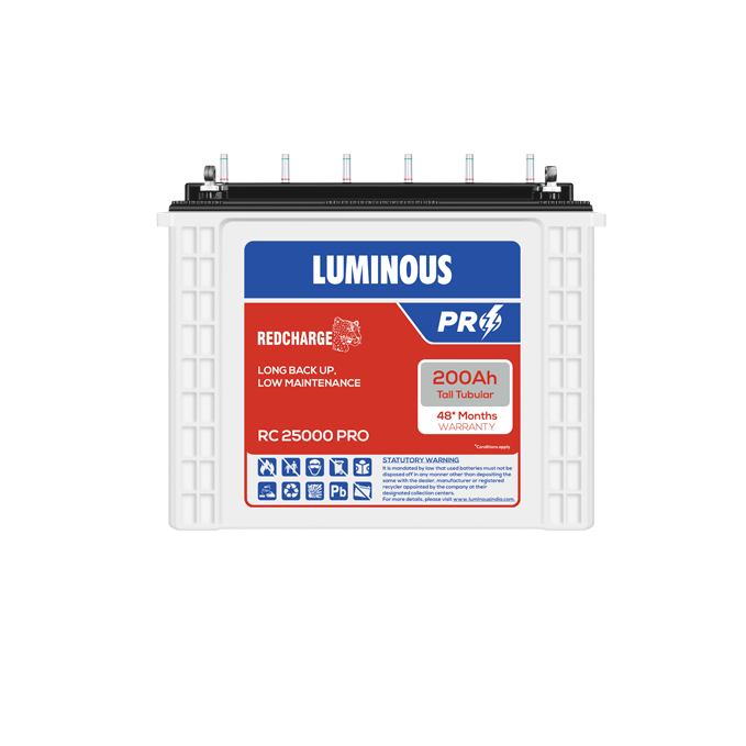 Luminous Ups - 200ah Capacity, 50.2x19.1x44 Cm, White | Industrial & Commercial Use, 110-215 Volt Rated Voltage, 24-month Warranty