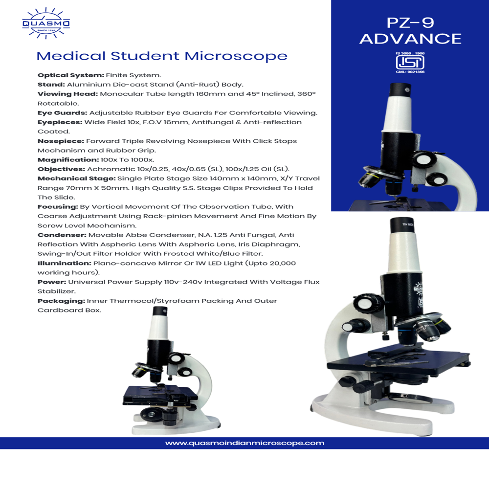 PZ-9 ADVANCE MEDICAL STUDENT MICROSCOPE